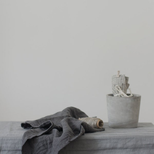 2 linen kitchen towels in Grey linen | tea towels | dish cloth | linen tea towel | linen kitchen towel | tea towel | cottage towel