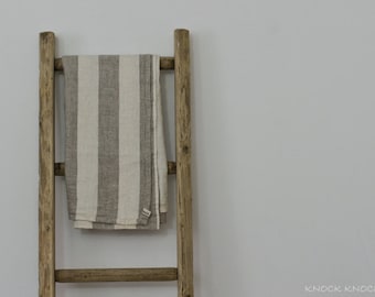 LINEN BATH TOWEL | wide stripes