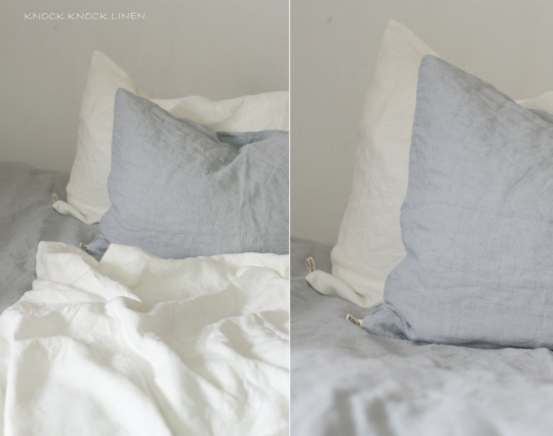 Set of 2 LINEN PILLOW CASES Envelope Closure Etsy