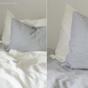 set of 2 LINEN PILLOW CASES | envelope closure