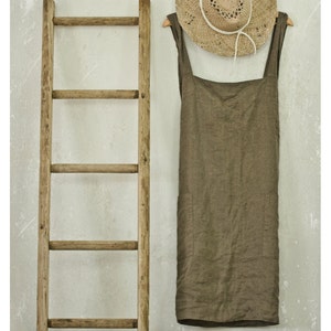 linen PINAFORE apron | cross back apron | kitchen apron | cross over apron | linen pinny | apron dress