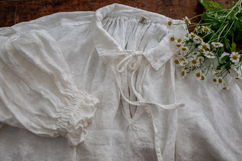 Linen dress VERONIQUE | loose linen summer dress chemise | bohemian linen dress | romantic dress | renaissance dress | READY to be shipped