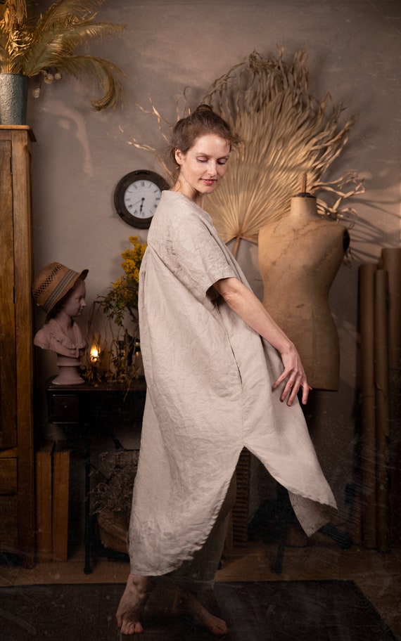chinese dress ladies James Perse Linen Cami Dress - Bias Cut Garment Dyed by James Perse main image 0