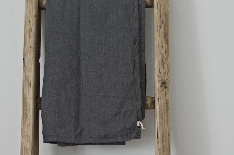 Grey Linen Bath Towel | 100% linen by Knock Knock Linen