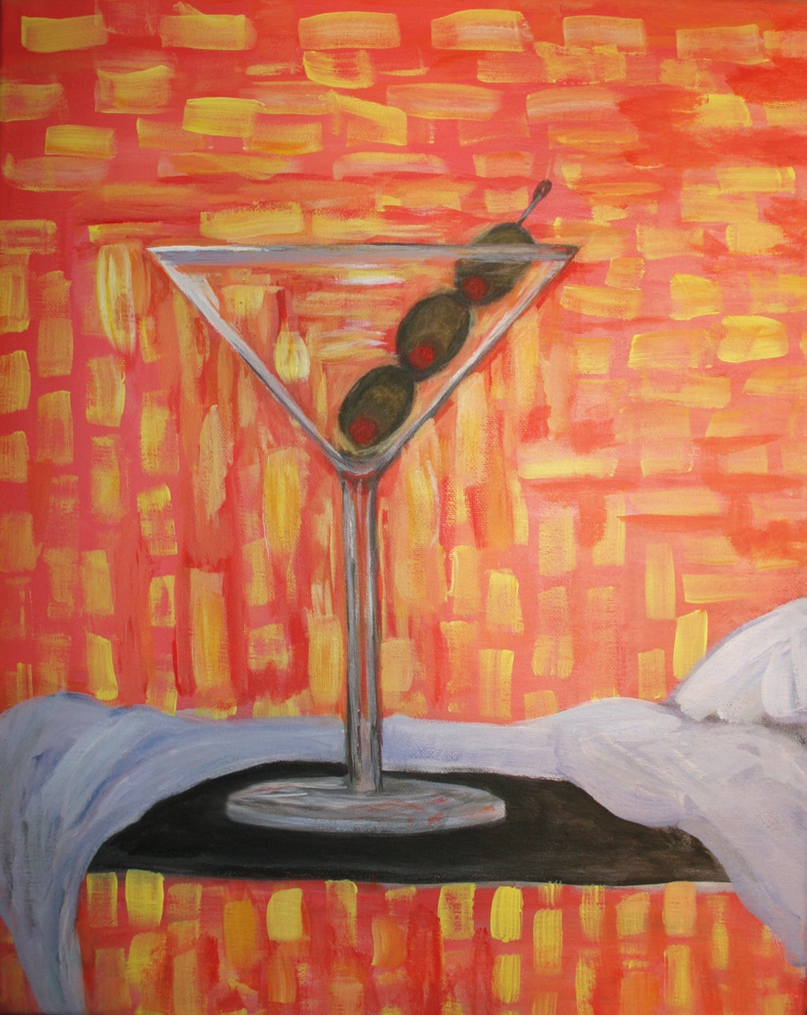 Martini Painting Digital download Print to Canvas Drink Art Etsy