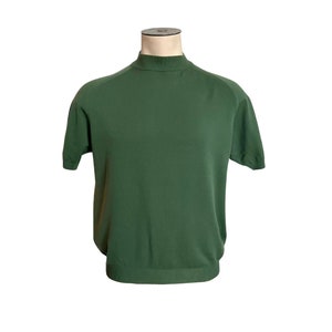 Men s short sleeve shop silk mock turtleneck