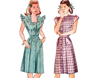 Vintage 1940s Simplicity' Misses' Dress Pattern 1283 Size 16 (34" Bust)