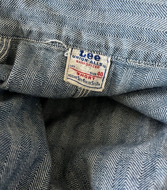 パンツ 60s Lee UNION-ALLS CocaCola cover all 42 Vintage Sanforized Lee Union All Engineer Stripe Cotton