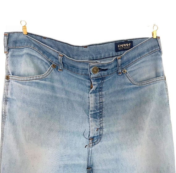 Vintage 1970s Farah Jeans Distressed to Perfectio… - image 3