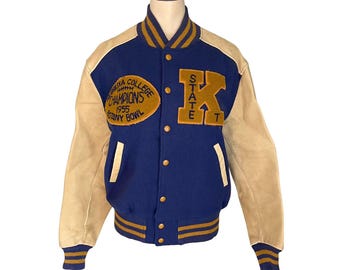 Vintage 1960s 70s Men's' Bemidji Woolen Mills Blue Buffalo Plaid