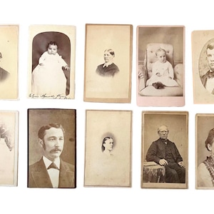 Antique Victorian Cabinet Card Photographs 1800s // Approx 4&quot; x 2.5&quot;
