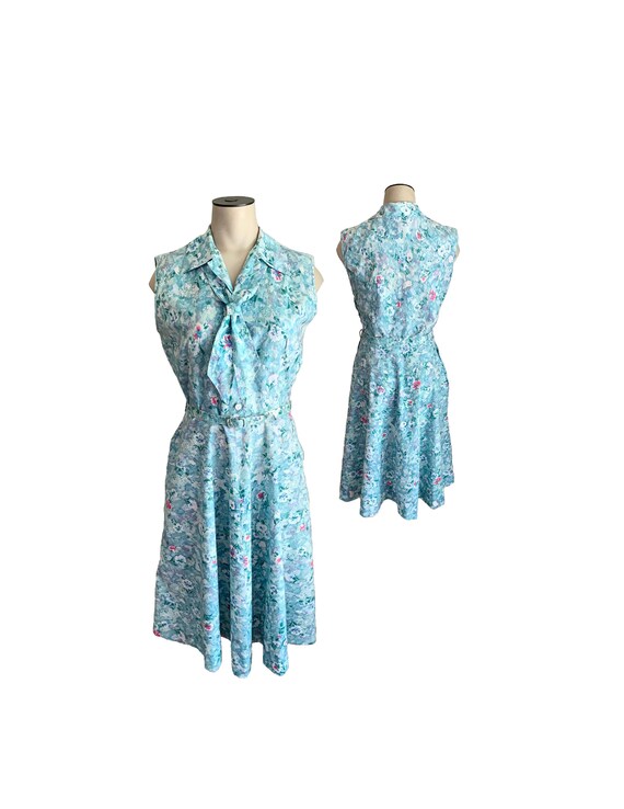 Vintage 1950s 60s Brentwood Misses' Sleeveless Shi