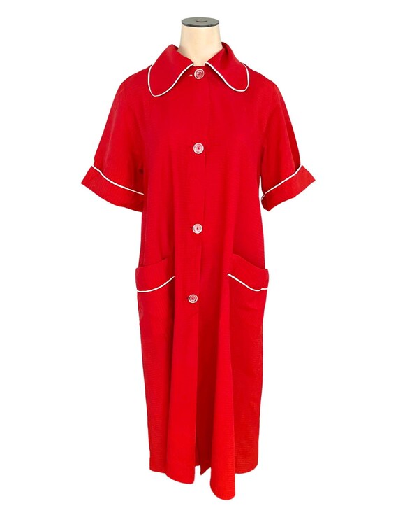 Vintage 1950s Misses' La Camille Short Sleeve Housecoat Robe