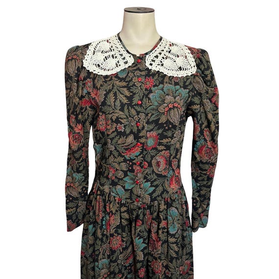 Vintage 1980s 90s Nicole Miller Dark Academia Dress // Size XS S 2 4 6 Vintage 1980s 90s Nicole Miller Dark Academia Dress // Size XS S 2 4 6