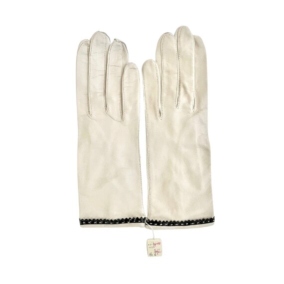 Vintage 1950s 60s Kay Fuchs Kay Gloves Ladies' Wh… - image 3