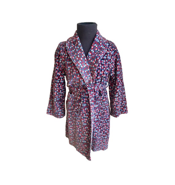 Vintage 1950s 60s Boys Corduroy Robe Bathrobe 4 5