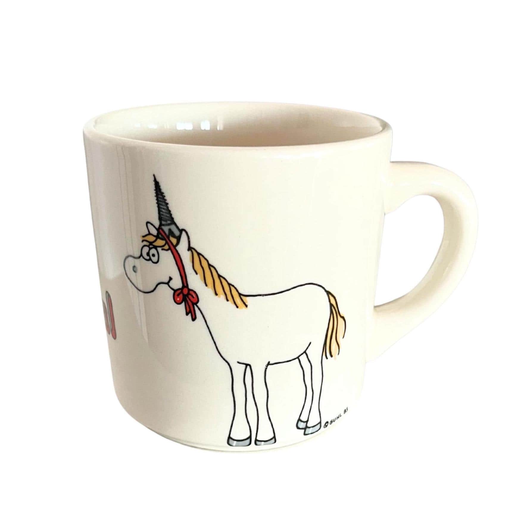 Vintage Unicorn Mug 1980s - Etsy