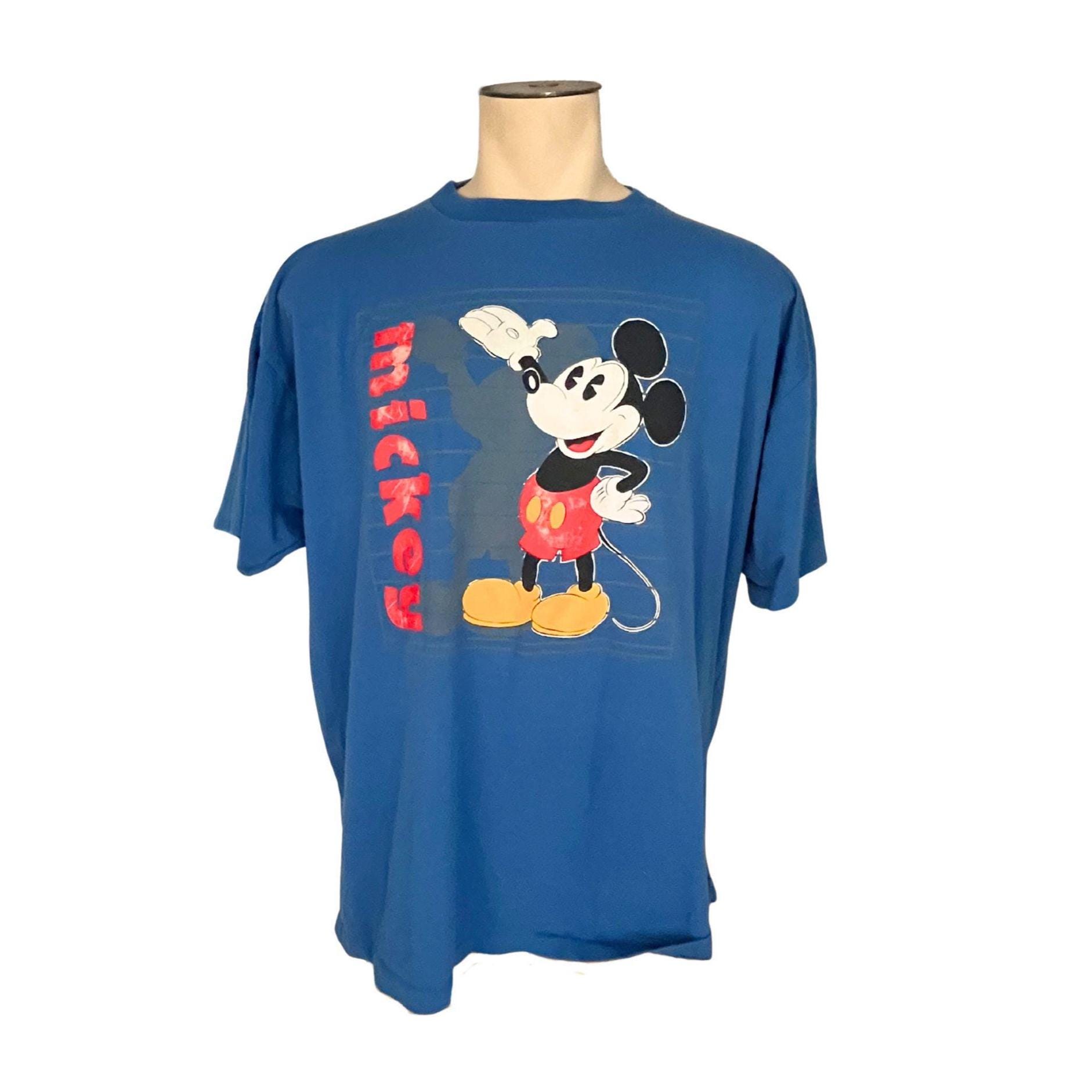 Vintage 1980s 90s Artex Blue Mickey Mouse T-shirt - Etsy