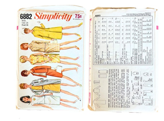 ヴィンテージ 未カット 1960 年代～ 70 年代のミセス向け裁縫パターン 