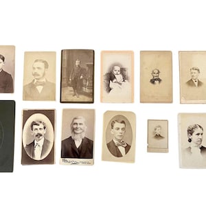 Fotografias antigas de armário vitoriano de 1800 // Aproximadamente 10 cm x 6 cm