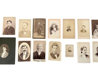 Antique Victorian Cabinet Card Photographs 1800s // Approx 4&quot; x 2.5&quot;