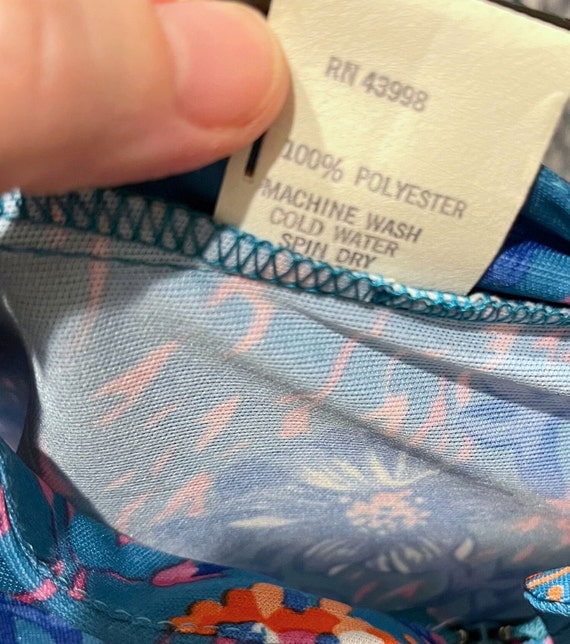 Vintage 1970s 80s Misses' Mandarin Collar Nightgo… - image 8