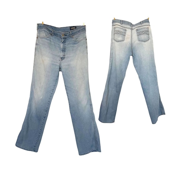 Vintage 1970s Farah Jeans Distressed to Perfectio… - image 1