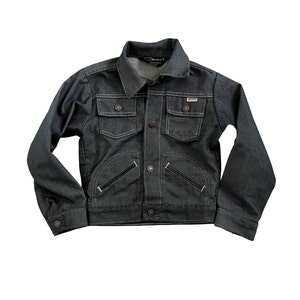 ト*ム様 T-KIDS ☆70s～80s ウエスタンジャケット☆ロカビリーパンク Vintage 1970s Children's Sears Toughskins Dark Wash Denim Jacket