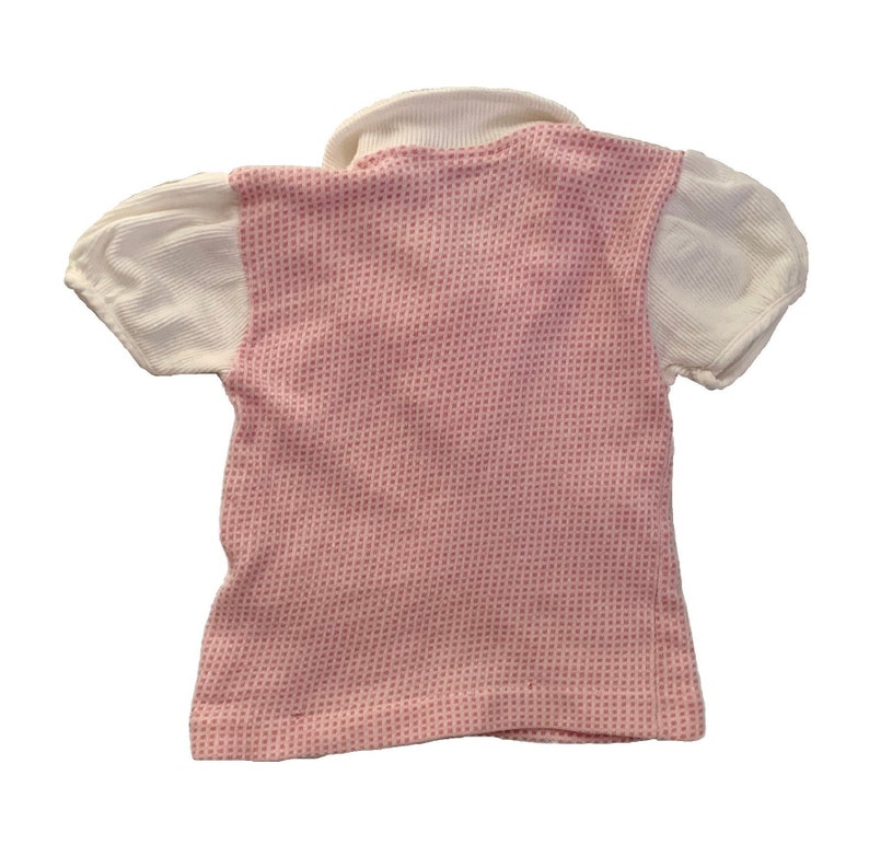 Vintage 1950s 60s Princess Pat Infant Girl Knit Top and Diaper Cover Set 0-3 Months