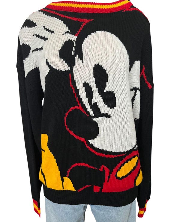 Vintage 1980s 90s Mickey & Co. Misses' Black White Red