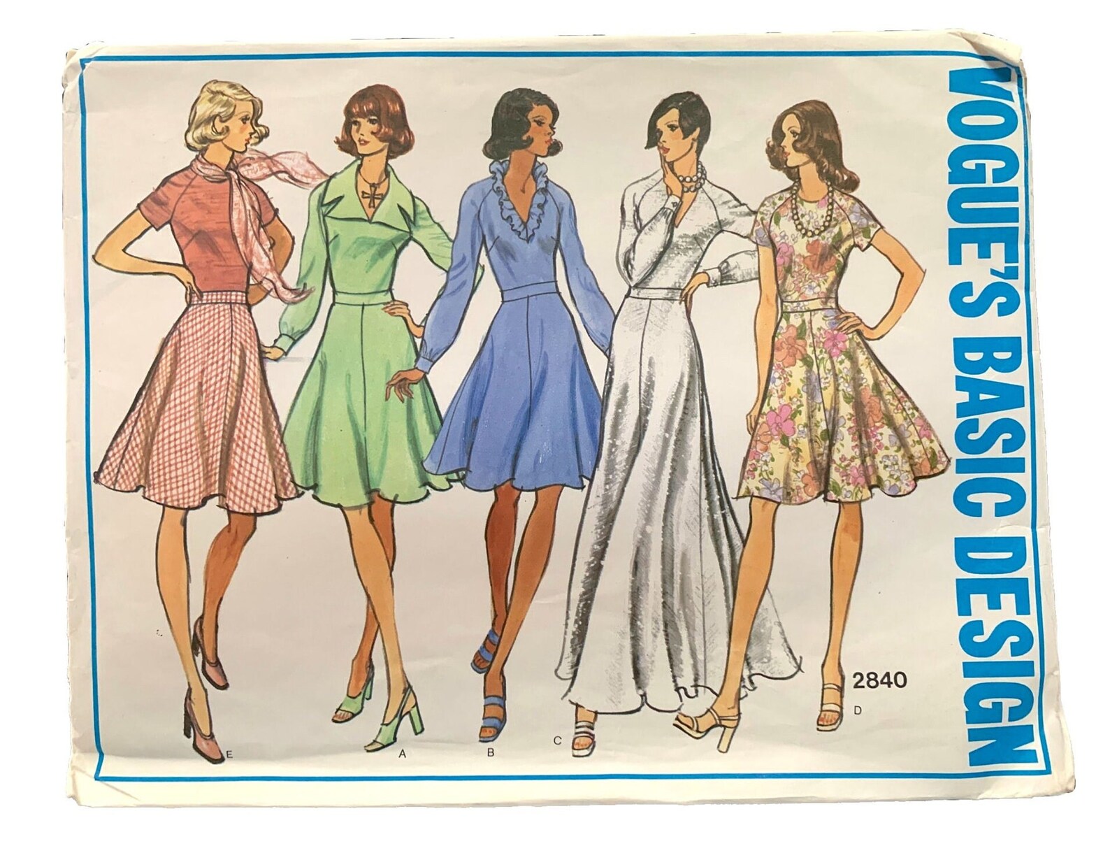 Vintage UNCUT 1970s Vogue Misses' Dress Pattern 2840 Size - Etsy