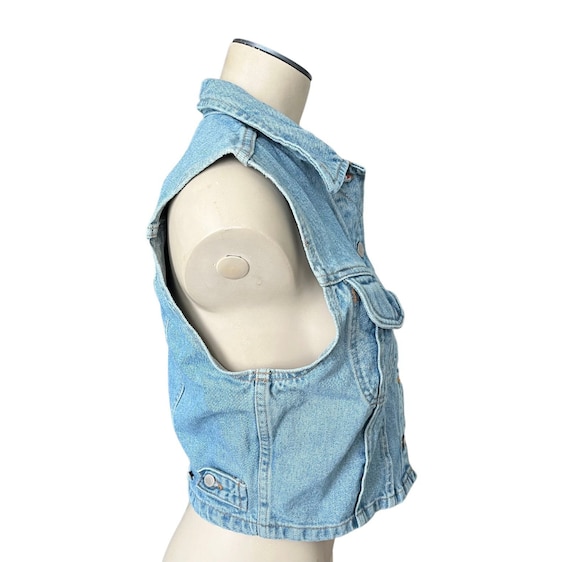 Misses denim vests hot sale