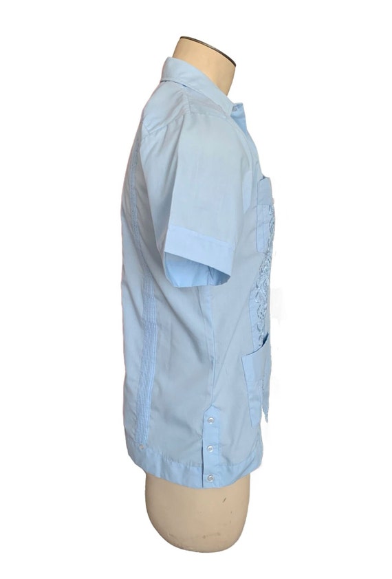 Vintage 1960s Sutton Place Men's Light Blue Retro… - image 2