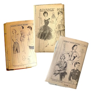 Vintage UNCUT 1950s Advance Misses' Sports Separates Pattern 7950 Size 12 (30" Bust)