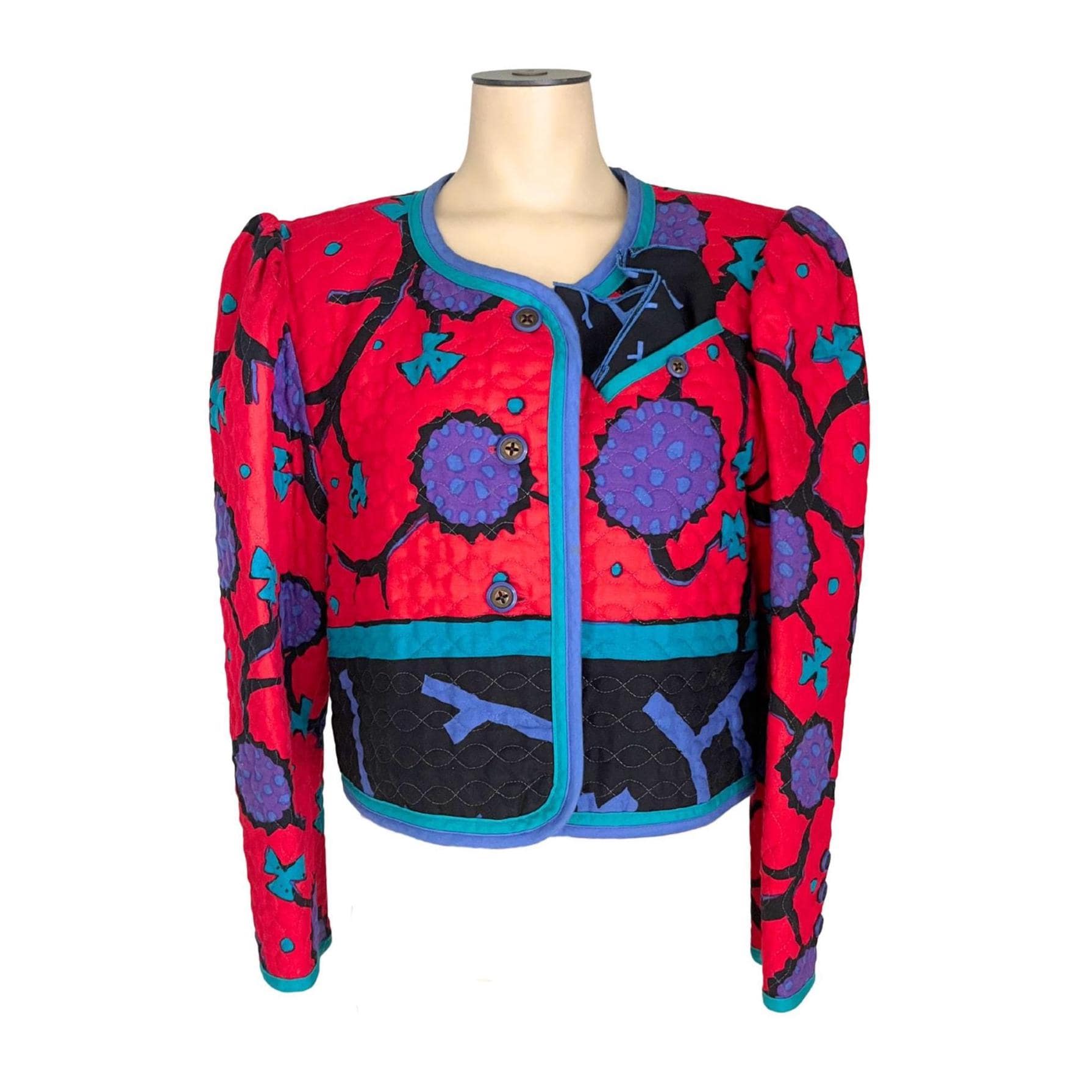 Vintage 1980s Jeanne Marc Quilted Jacket // XS S 0 2 4 - Etsy Norway