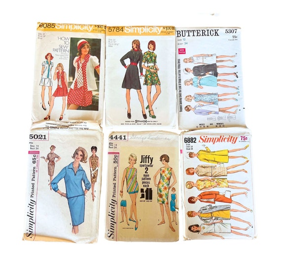 ヴィンテージ 未カット 1960 年代～ 70 年代のミセス向け裁縫パターン 