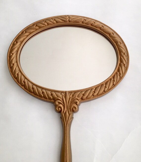 Vintage 1980s Dart Burwood Hand Mirror Wall Hanging Etsy