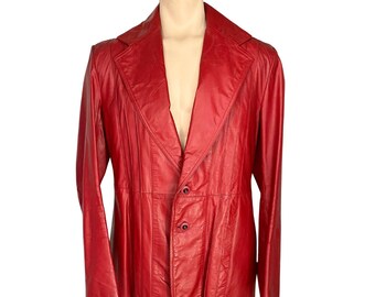 Veste Bomber En Cuir Vintage Comint Taille S - Fabriquée En Argentine - Très Bon état