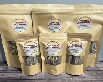 Freeze Dried Whole Minnows – Single Ingredient Pet Treats