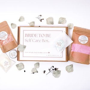 Bride To Be Box of Self Care - Gift Set - Bath & Body Letterbox Present - Bride to Be pamper kit - De-stress gift - Engagement gift