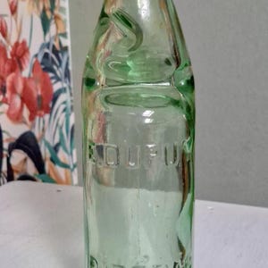 Antik grön glasflaska “DUPUY – RIBERAC” | Importerad från England | ca 1900