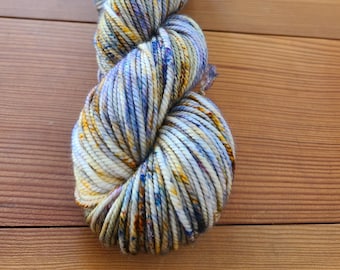 Hand-Dyed Superwash Merino Wool Yarn: Fairy Lights Worsted Weight