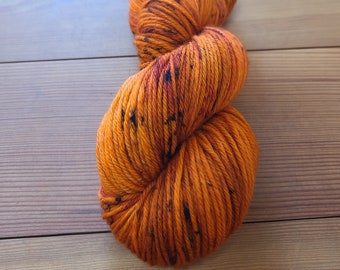 Hand-Dyed Superwash Merino DK Wool Yarn: Cider House Speckled Yarn