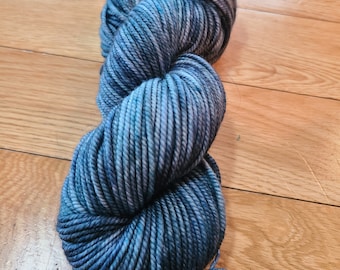 Hand-Dyed Superwash Merino Wool Yarn: Haro Straight Worsted Weight