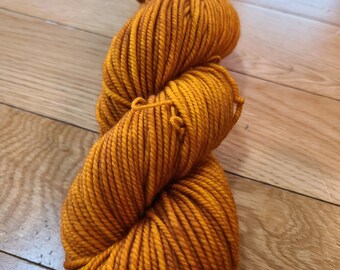 Hand-Dyed Superwash Merino Wool Yarn: Pumpkin Farm Worsted Weight