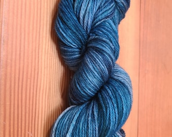 Hand-Dyed Superwash Merino Wool Yarn: Salish Sea Worsted Weight