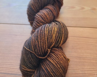 Hand-Dyed Superwash Merino Wool Yarn: Cedar Worsted Weight