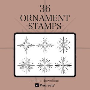 Procreate Ornament Brushes for Tattoo Design | 36 Decorative Tattoo Brushes | Tattoo Artist Tools | Instant Download