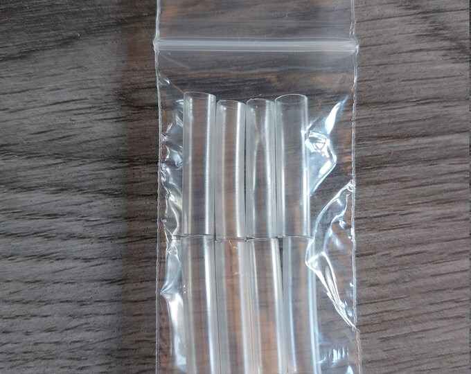 8 Clear Plastic Transparent Shoelace Aglets Tips With Heat Shrink