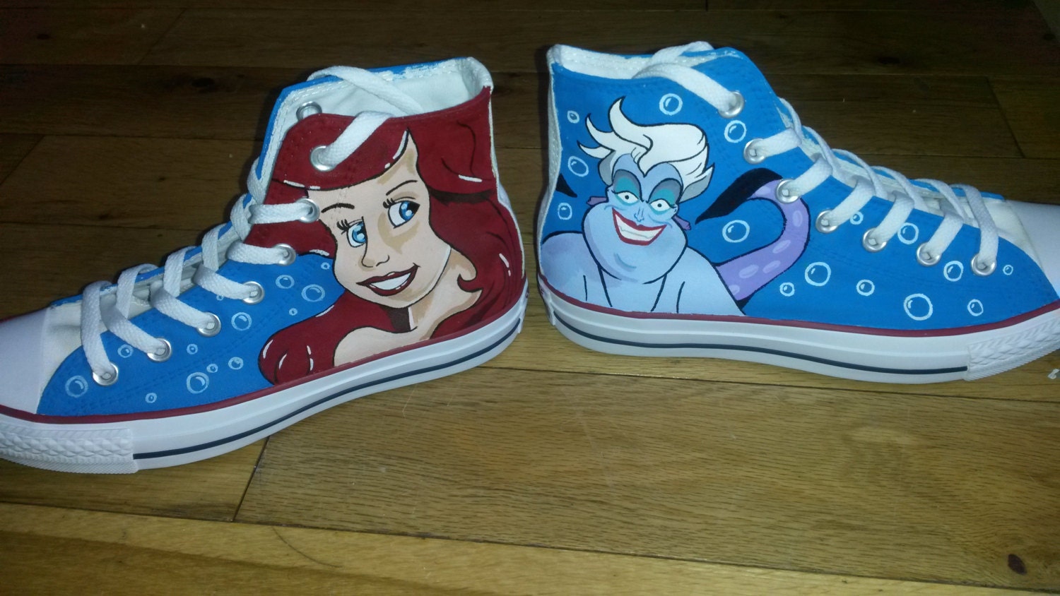 mermaid converse high tops